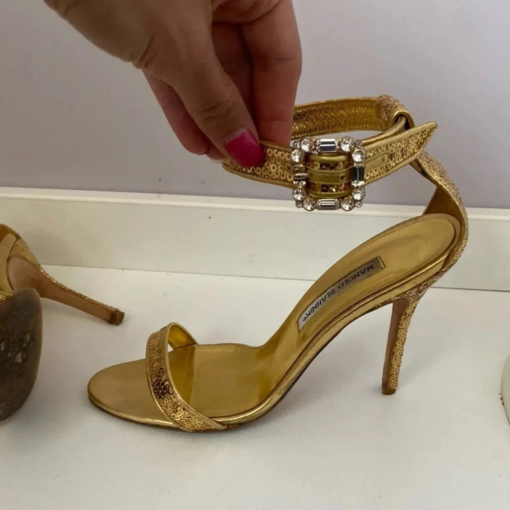 Manolo Blahnik Eufidabo Size 10 1/2 - Picture 3 of 17